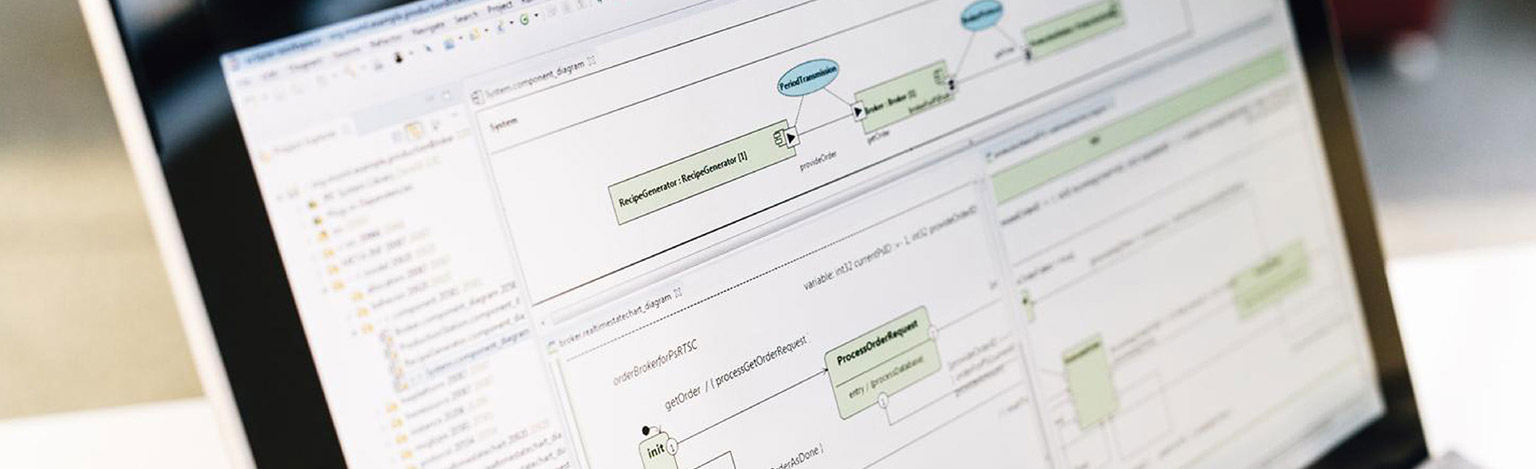 Ausschnitt eines Computerbildschirms mit Schemagrafik.